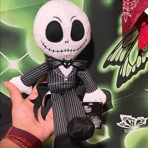 Black and White Plush Toy